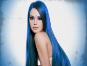 Belle aux cheveux bleus